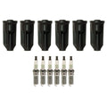 Set of 6 NGK G-Power Platinum Spark Plugs & Coil Boots for Envoy (2002–2009)