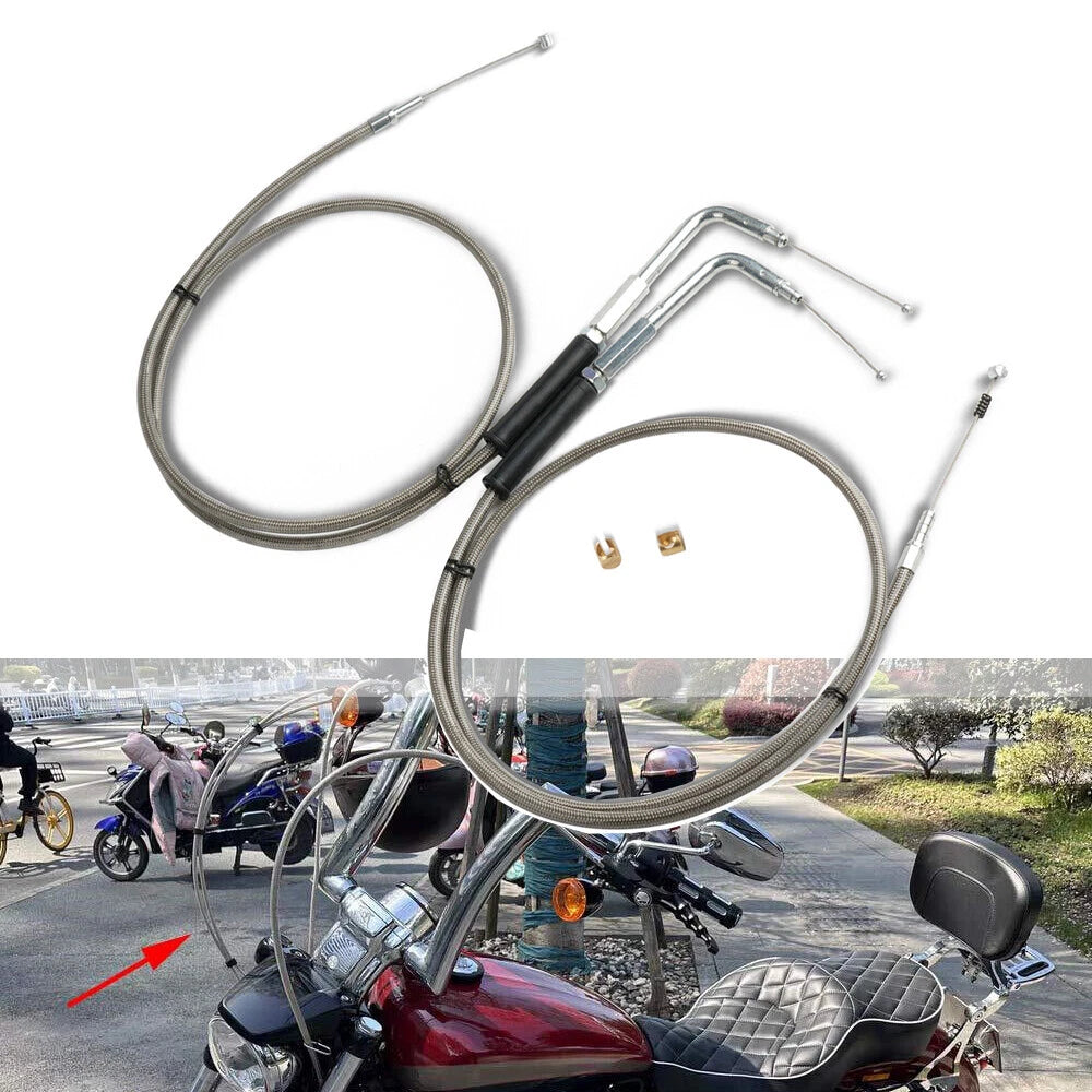 Throttle Cables for Harley Sportster Softail Dyna Touring (42")