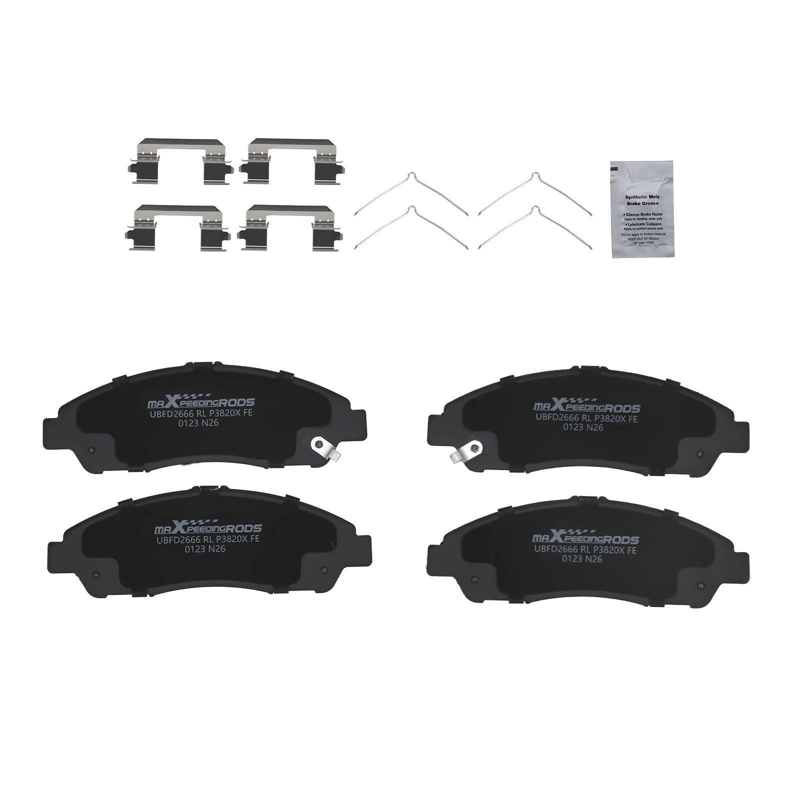 Front Brake Pads Kit D1896 for GMC Acadia/Cadillac XT5 XT6/Chevy Blazer Traverse