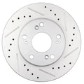 Set of 4 Slotted Brake Rotors for Honda Civic (2006–2011)