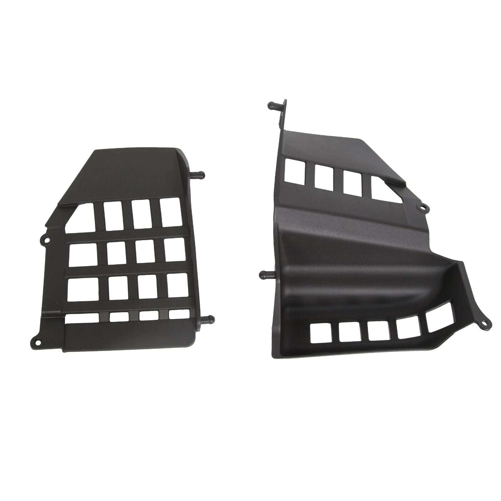 Set of 2 Heel Guard Footrests with Black Nerf Bars for Yamaha Banshee (1987–2006)