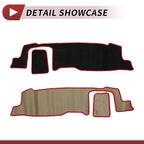 Dashboard Cover Mat for Suzuki Hustler MR52S MR92S (2020–2021) Black Red