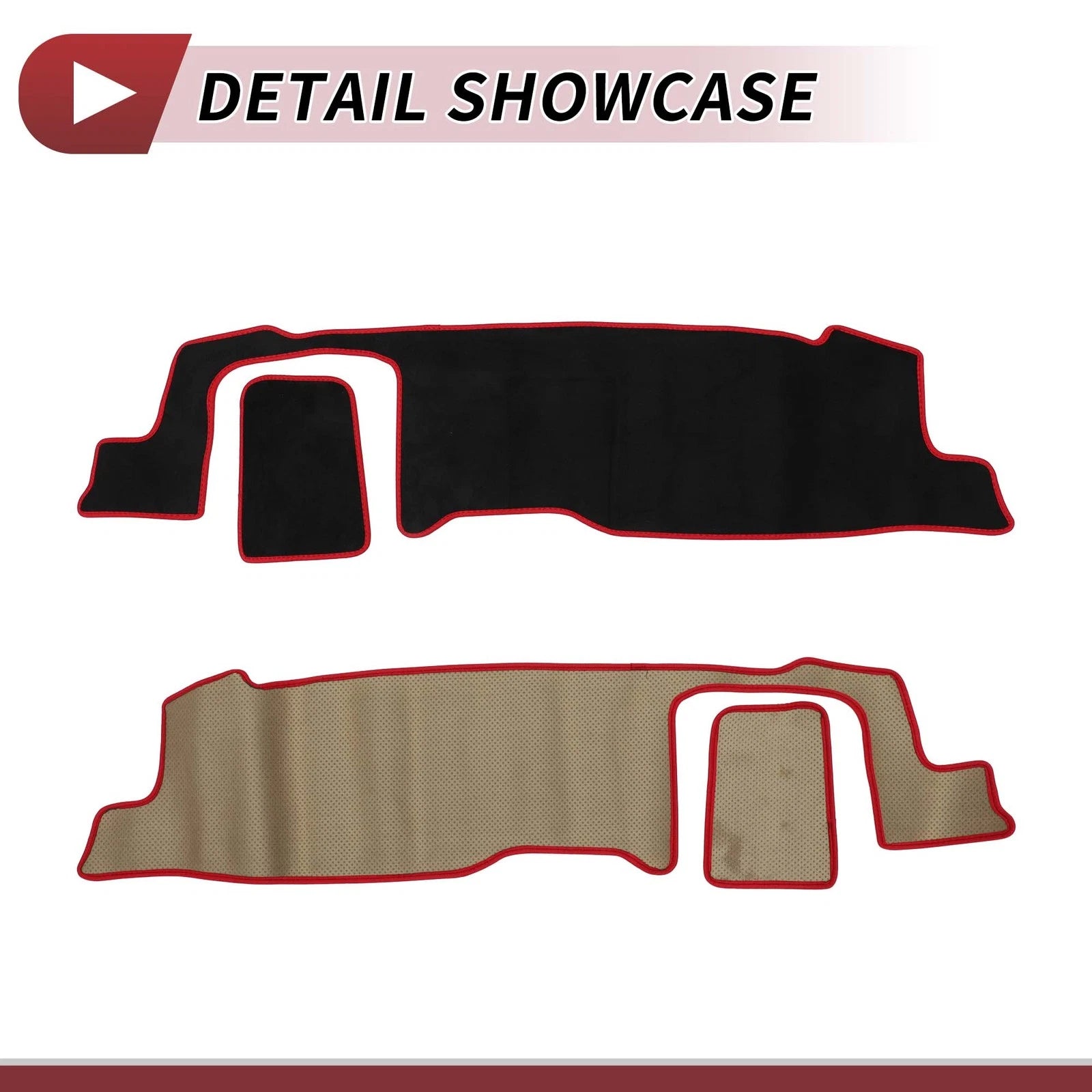 Dashboard Cover Mat for Suzuki Hustler MR52S MR92S (2020–2021) Black Red