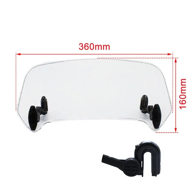 Motorcycle Windshield Extension Spoiler Wind Deflector for