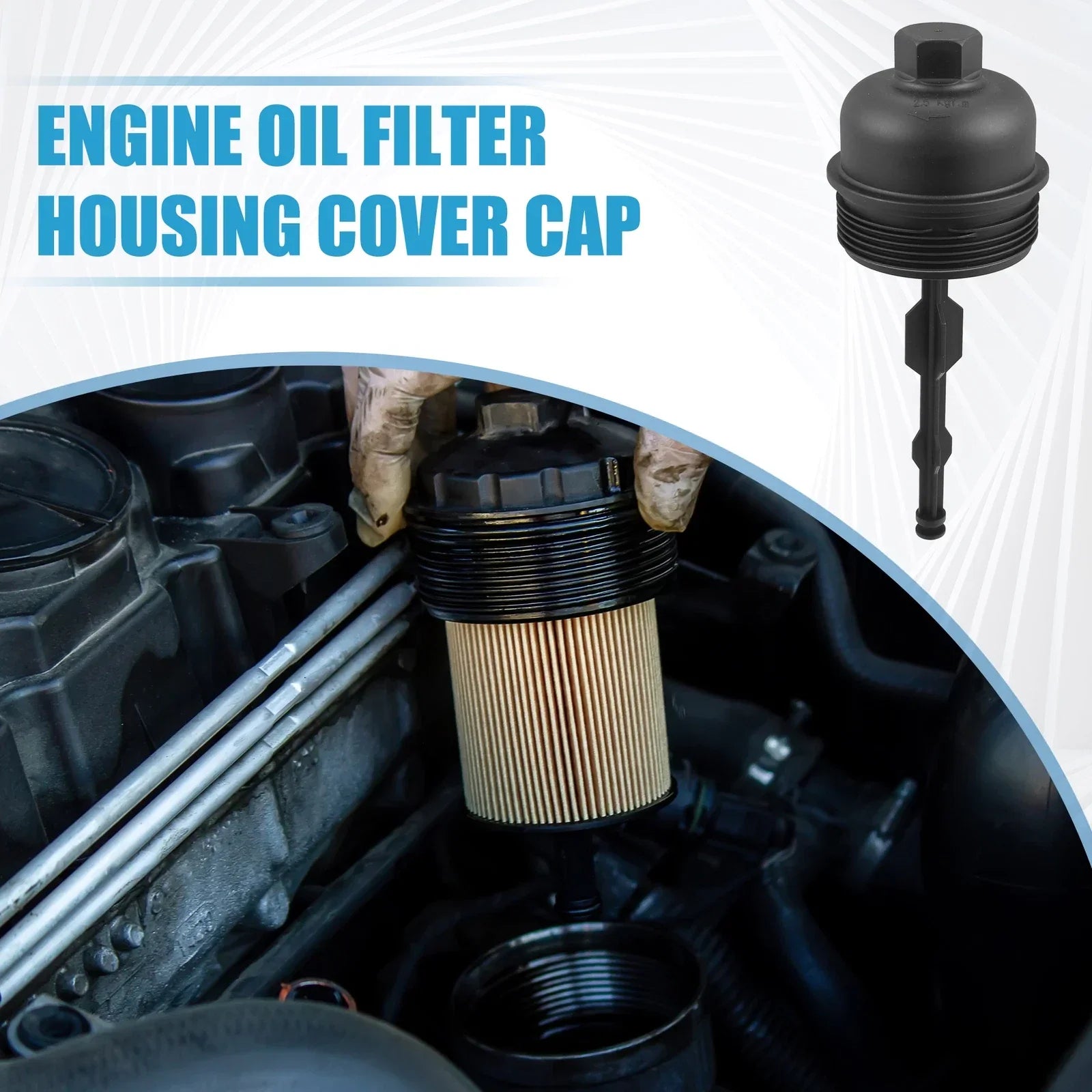 Engine Oil Filter Housing Cover for Hyundai Accent 1.5L (2005-2010)