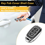 TPU Silicone Car Key Case for Hyundai i10 (2010–2023) - Black/Silver Edge