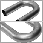 16-Piece 2.5" OD Steel Exhaust Pipe Straight & Bands Kit Universal