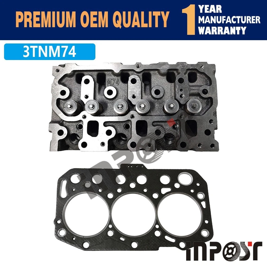 Cylinder Head Assembly for Yanmar 3TNM74 3TNM74F (NCJT, 3TNM74F-SAKV)
