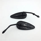 Furious Black Flame Mirrors for Harley Sportster Dyna Touring Softail