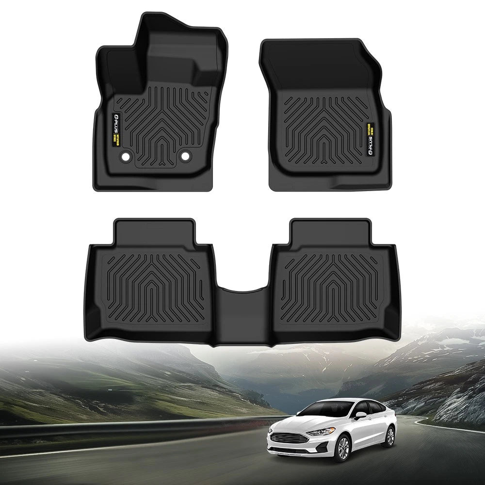 Set of 4 All-Weather TPE Floor Mats for Ford Fusion (2017–2020)