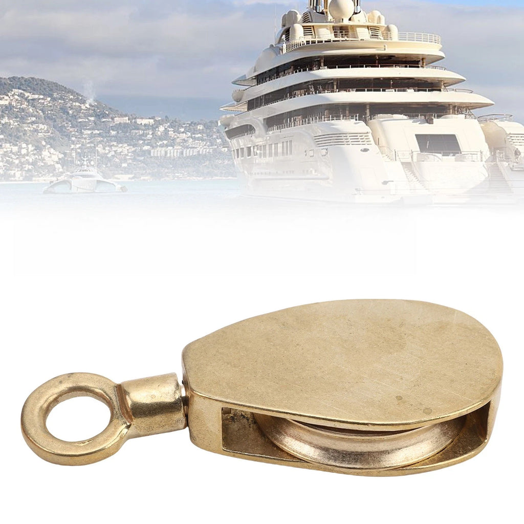 32mm Brass Flag Pole Pulley for Marine Rope Pulley System