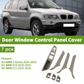 7 Pcs Window Switch Bezel Cover for BMW 5 Series (2010–2016)