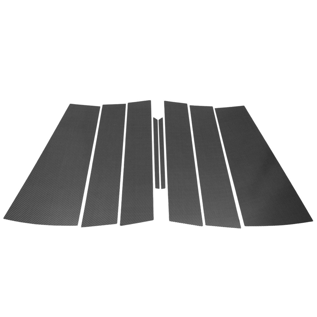 8 Pcs Door Pillar Window Trim for Honda Odyssey (2018–2023) Carbon Fiber