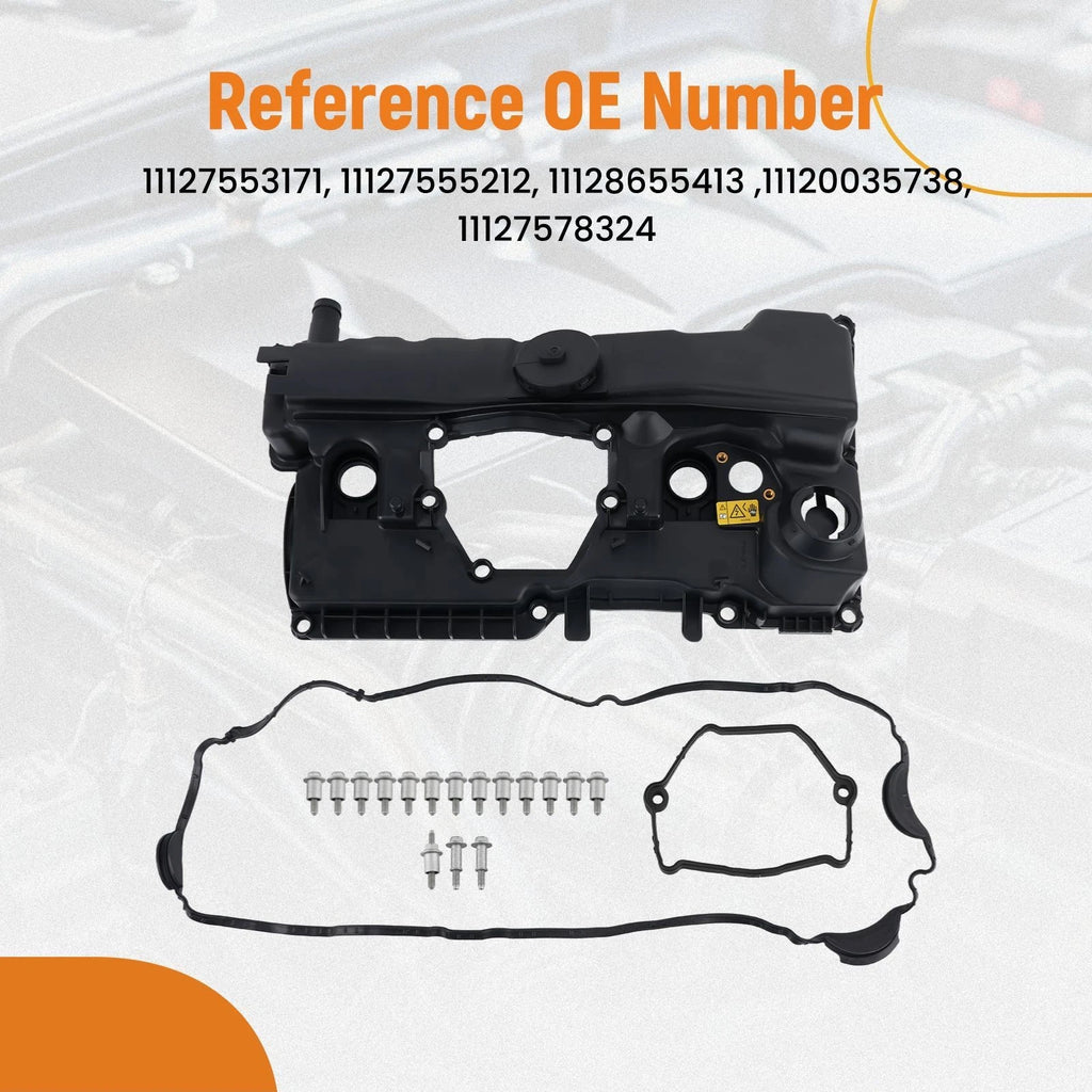 Engine Valve Cover w/ Gasket for BMW E81 E82 E87 E88 118i 120i (2004–2013)
