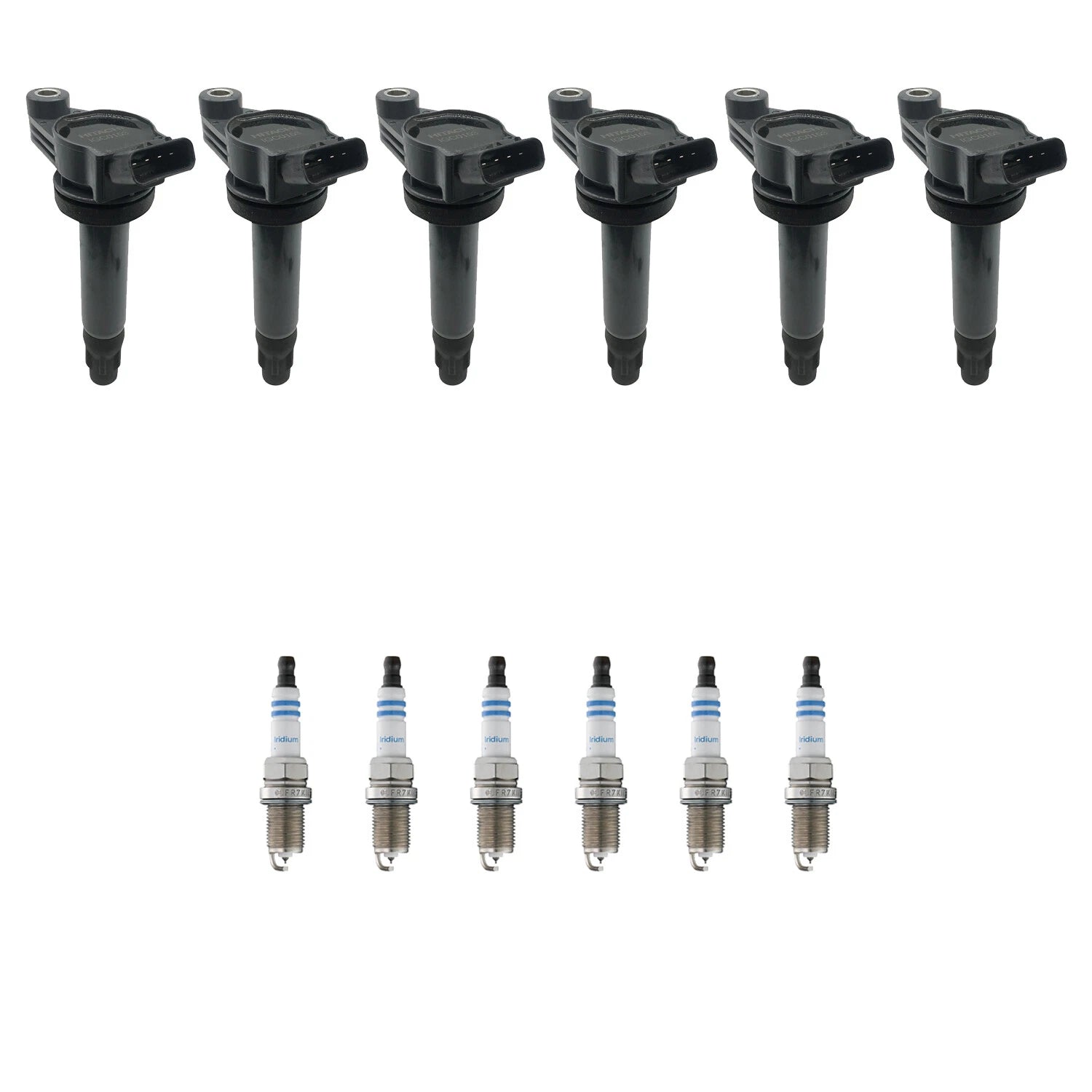 Set of 6 Ignition Coils & Spark Plugs for Highlander 3.3 V6 (2001–2007)