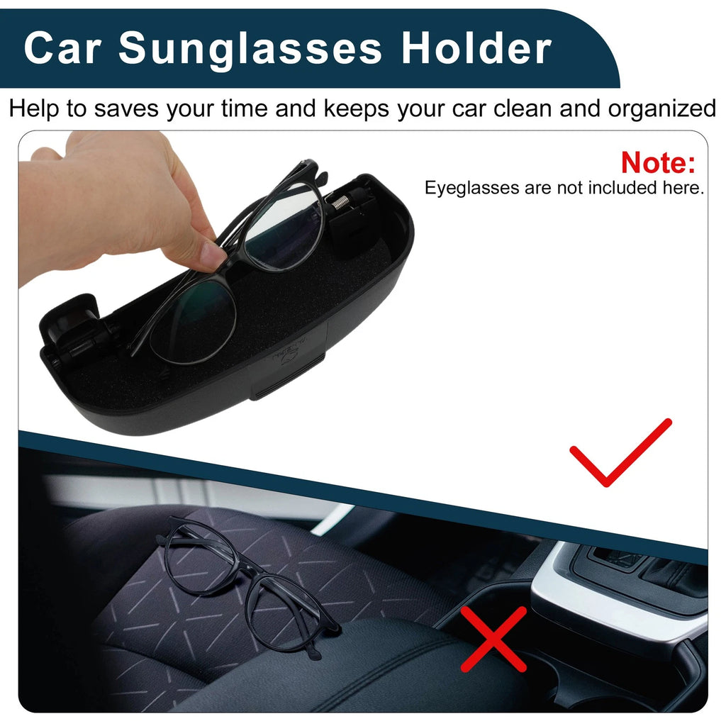 Sunglasses Case for Nissan Qashqai J12 e-Power (2022–2025) Black Set of 1