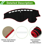 Dashboard Cover Mat for Honda Odyssey (2009–2014) Sun Protector Black Red
