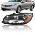 Halogen Headlight for Volkswagen Passat (2012–2015) Left Side
