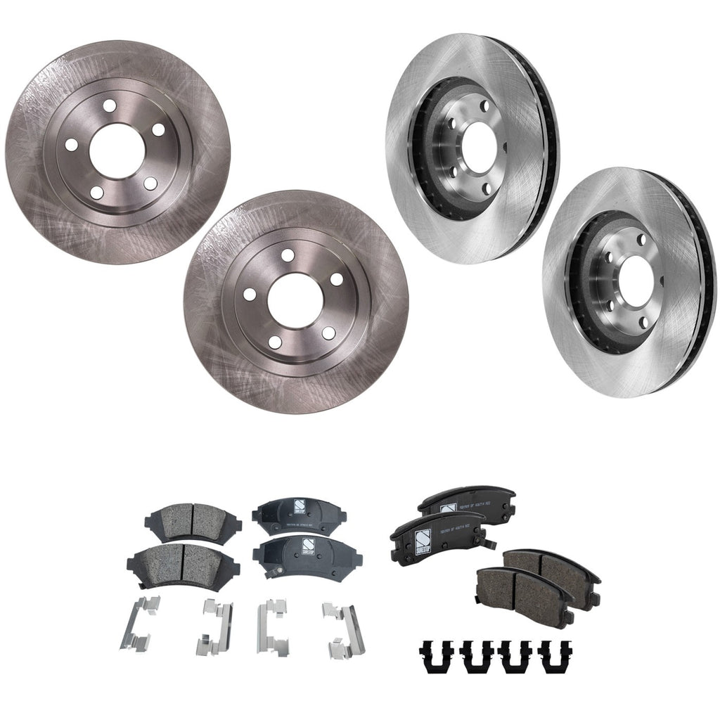 Brake Disc Rotors and Pads Kit for Le Sabre Pontiac Bonneville (2004)