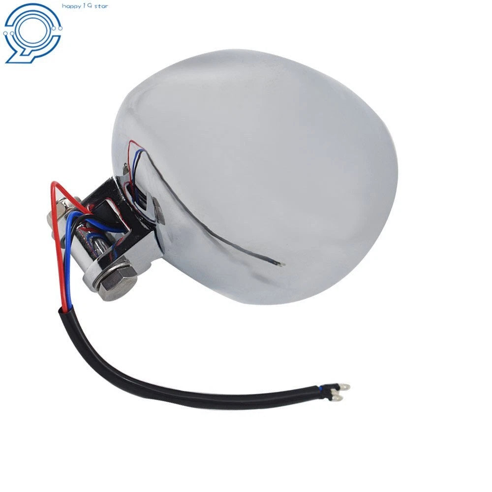 4.5" Chrome Visor Headlight Lamp for Dyna Bobber Chopper