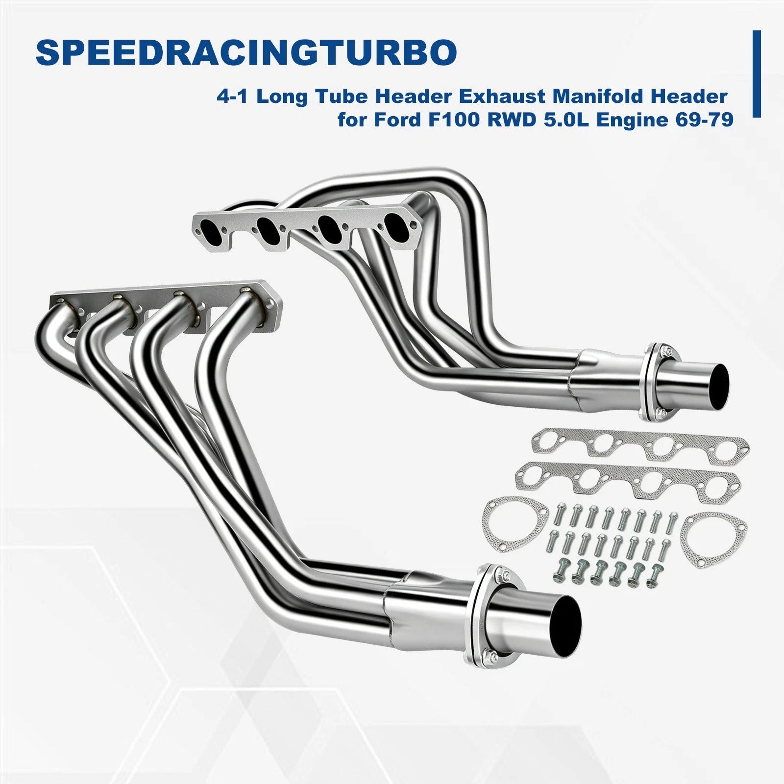 Exhaust Header Manifold for Ford F-100 302W 5.0L V8 (1969–1979)