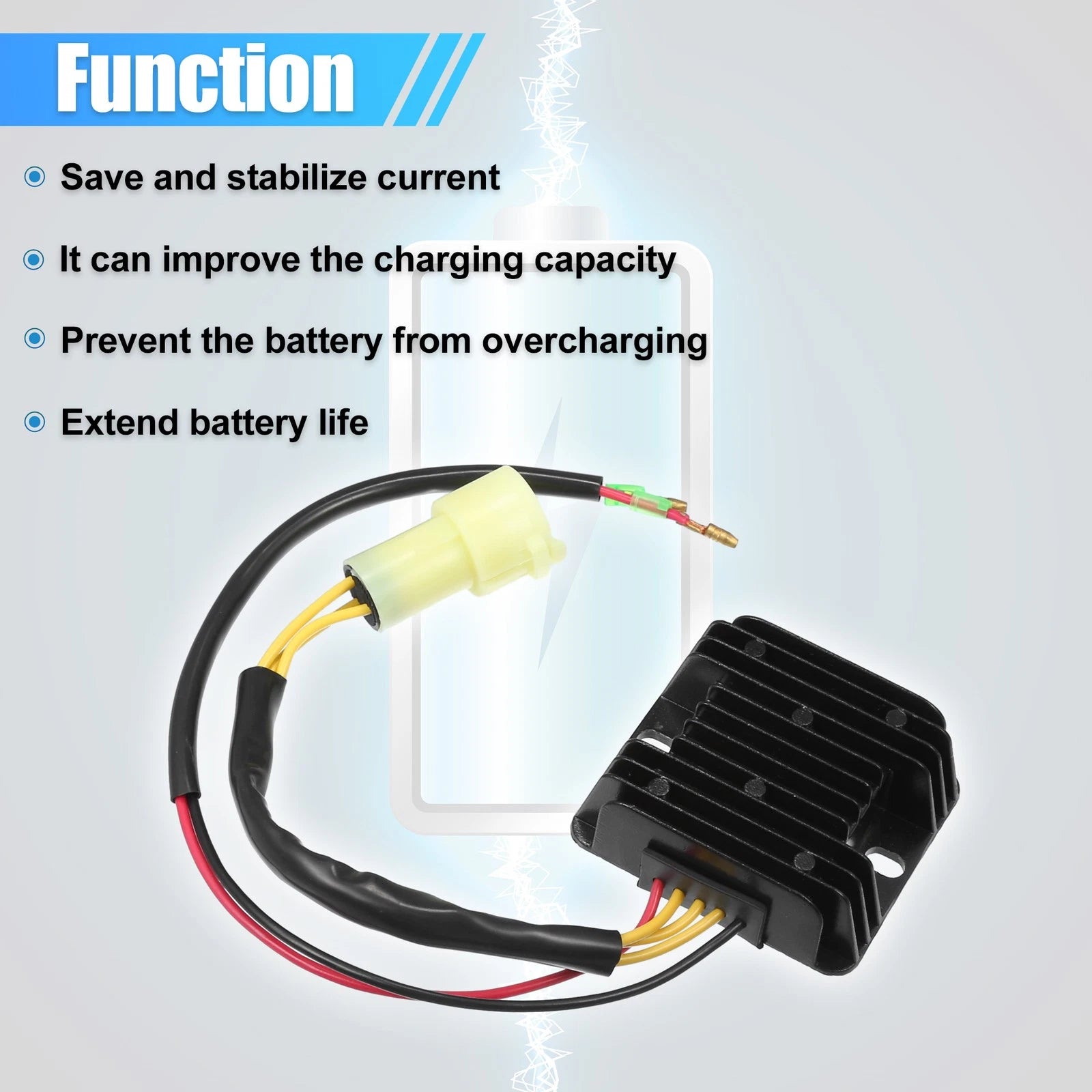 Voltage Regulator Rectifier for Honda Fourtrax TRX300 (1993–2000) No. 31600-HC5-970