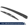 Set of 2 Rear Windshield Wiper Blade Arms for Hyundai Tucson JM (2004–2013)