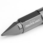 Set of 20 M12X1.5 83mm Tall Gun Metal Aluminum Lug Nuts with Caps