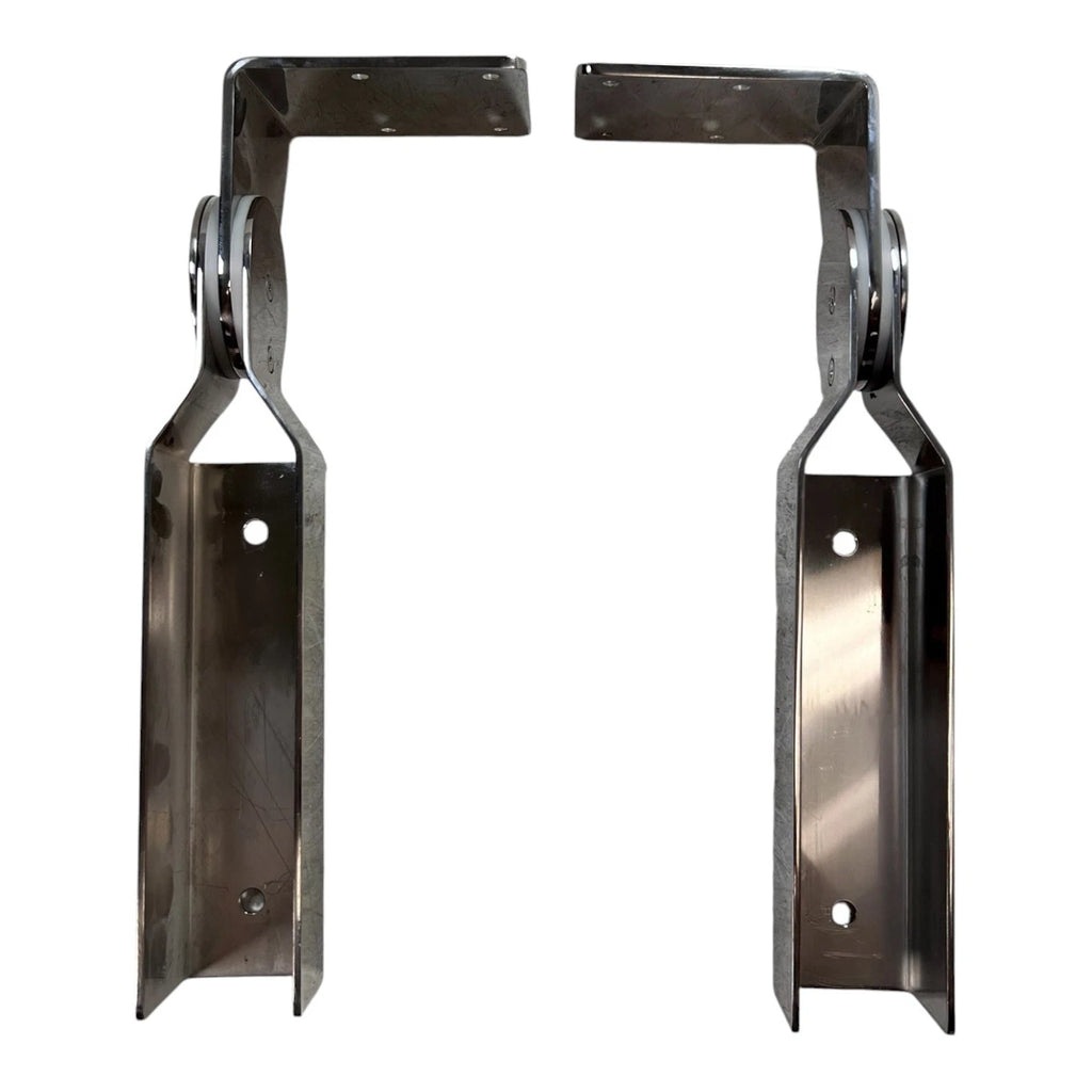 Set of 2 Polished 92 Degree Left + Right Arm Rest Hinges for PW Marine H47001LARM-92
