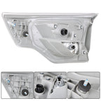 Tail Light for Toyota Highlander (2014–2016) Red Left Driver Side Clear