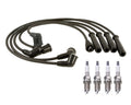 Denso 7mm Wire Set & 4 U-Groove Spark Plugs for Ford Probe (1989–1992)