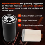 6Pack Air Oil Fuel Filter Kit for Mahindra 4540 4550 (2015–2020) 006000455F1 006000456F1