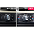 Carbon Fiber Headlight Switch Frame for BMW 3 Series E92 E93 (2005-2012)