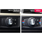 Carbon Fiber Headlight Switch Frame for BMW 3 Series E92 E93 (2005-2012)