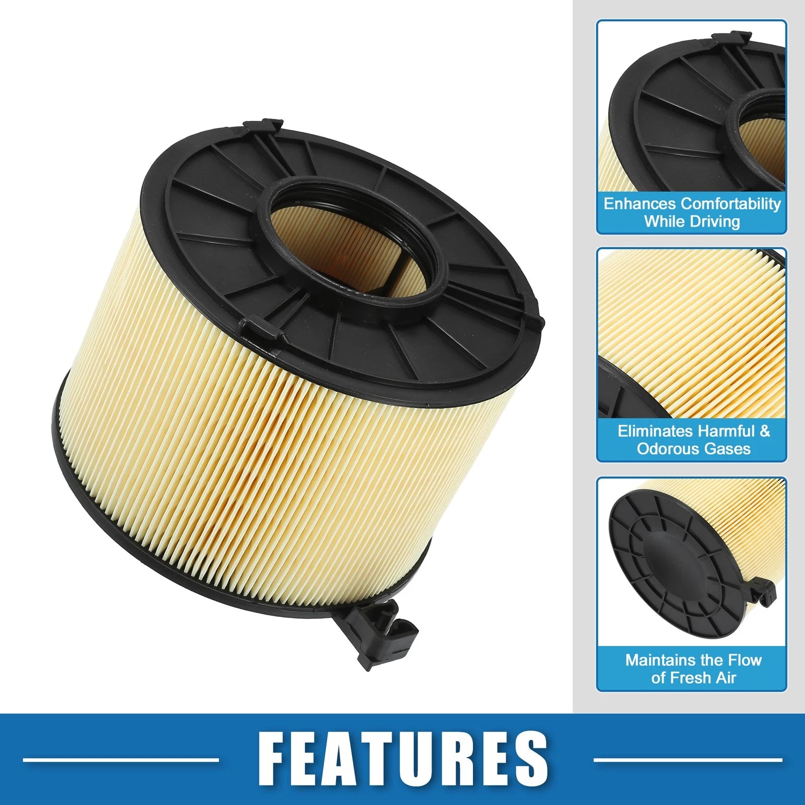 Engine Air Intake Filter No. 8W0133843E/8W0133843B for Audi A4 2.0L (2017–2020)