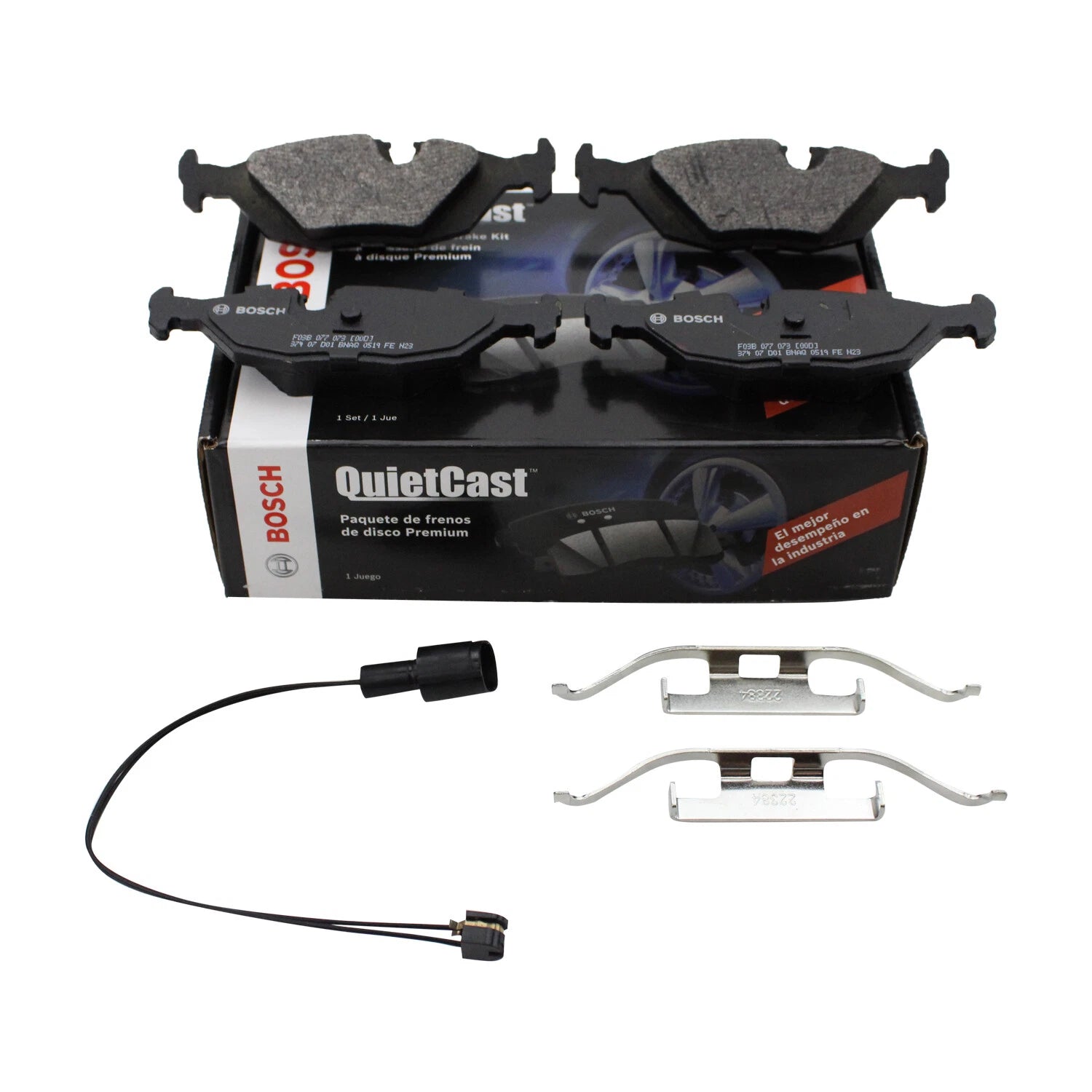 Set of 4 Bosch QuietCast Rear Semi-Metallic Brake Pads for BMW E23 E24 E25 E30