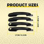 4X Exterior Door Handle for Hyundai Tucson (2005–2009) Black
