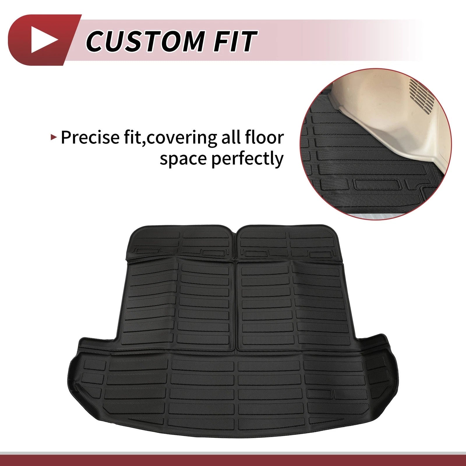 Trunk Mat for Kia Sorento (2021–2025) TPE Cargo Liner Black