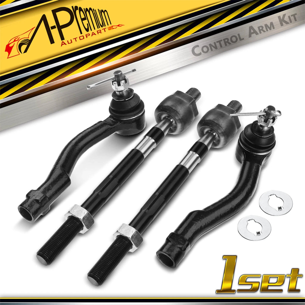 Set of 4 Inner & Outer Tie Rod Ends for Hyundai Tucson (2005–2009) Kia Sportage