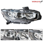 Halogen Headlight for Honda Civic (2016–2021) Passenger Side