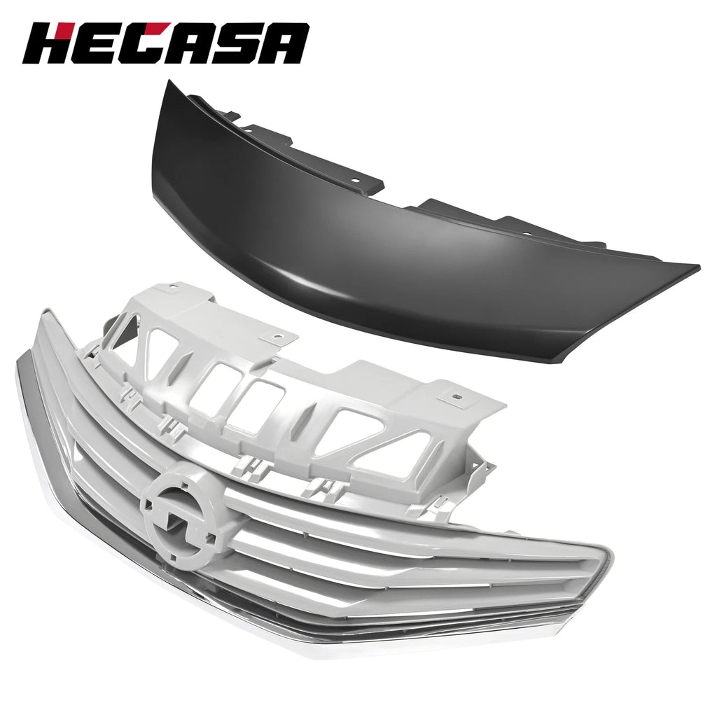 Front Bumper Grille and Hood Molding Cover for Nissan Versa Note (2014–2016)