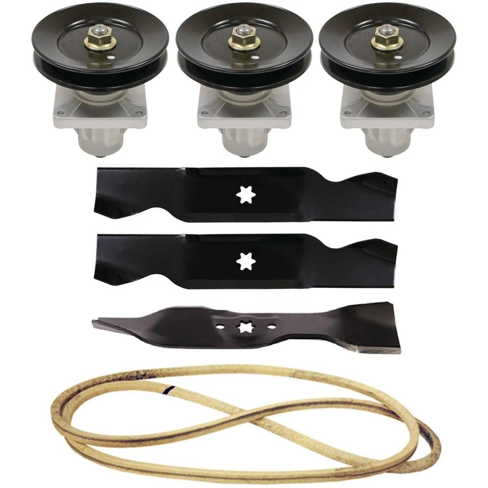 Rebuild Kit Blades Spindles Belt for Cub Cadet LT1045 LT1046 (46")