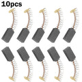 Set of 10 Carbon Brushes for Electric Drill Motor