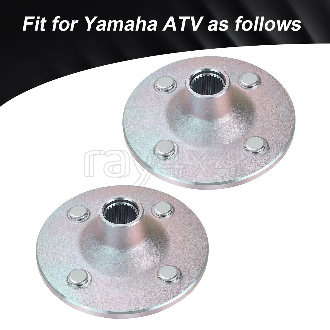 2PC Rear Wheel Hubs for Yamaha Grizzly 350 450 Big Bear 400 (2000–2006)