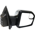 Set of 2 Heated Chrome Mirrors for Ford F-150 (2015–2018) with Memory & Puddle Light