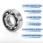 6306 Deep Groove Ball Bearing for Scooter Skateboard Wheel (30x72x19mm)
