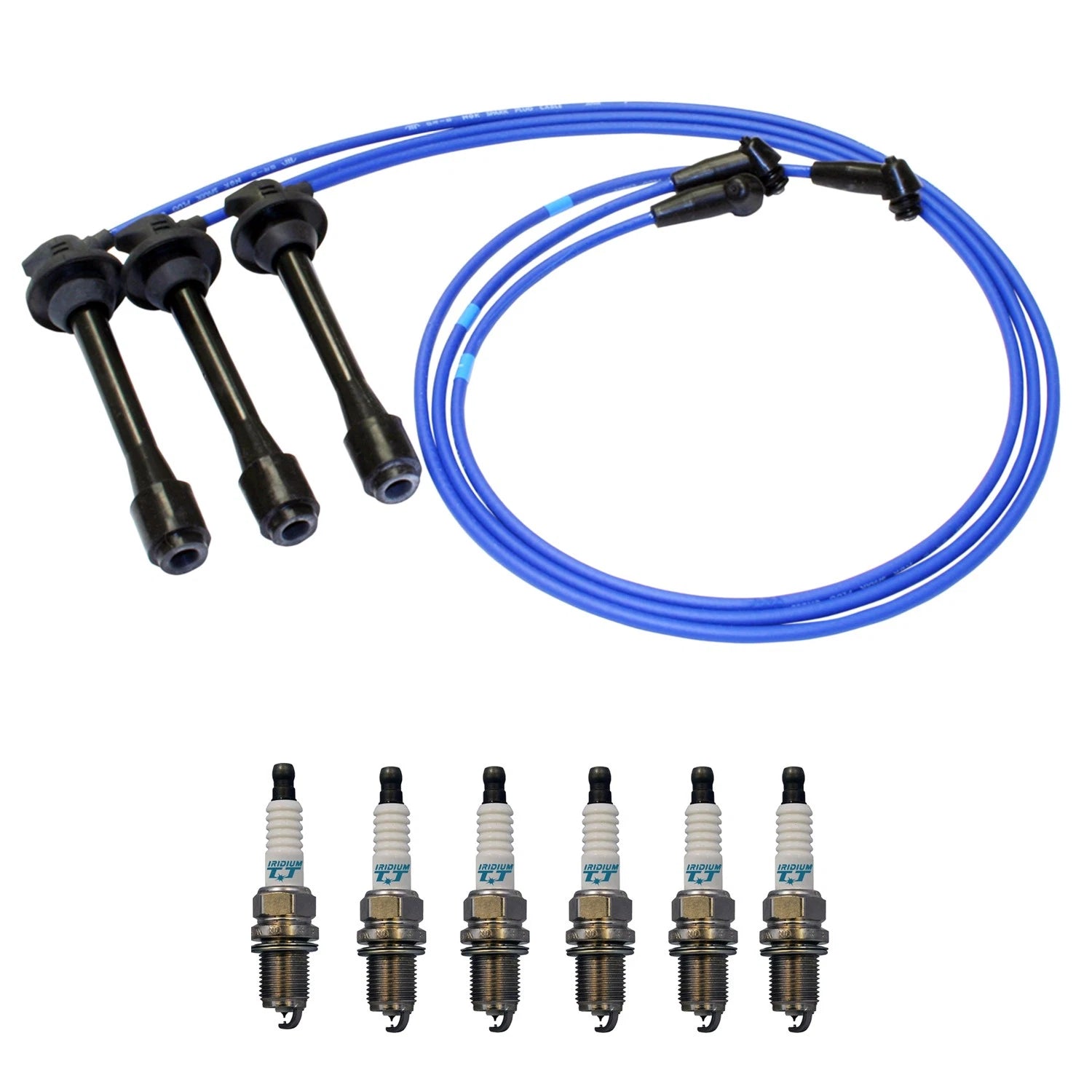NGK 5mm Wire Set & Denso Iridium Spark Plug Kit for Avalon ES300 Solara (1995–2003)