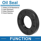 Set of 5 Oil Seal Rotary Shaft Seal Nitrile Rubber 25x50x8mm
