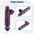 Set of 4 Fuel Injector Nozzles for Mazda Miata 1.8L L4 (1990–1997)