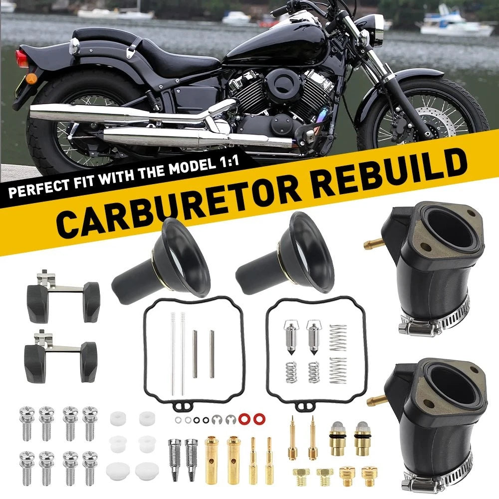 Carburetor Rebuild Kit for Yamaha V Star 650 XVS650 (1998–2016) 4TR-13596-01-00